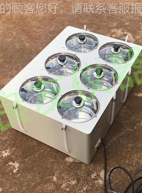 -6DF-606SB0六搅孔高温搅拌油槽 磁油力搅拌油浴锅 浴6磁力拌器