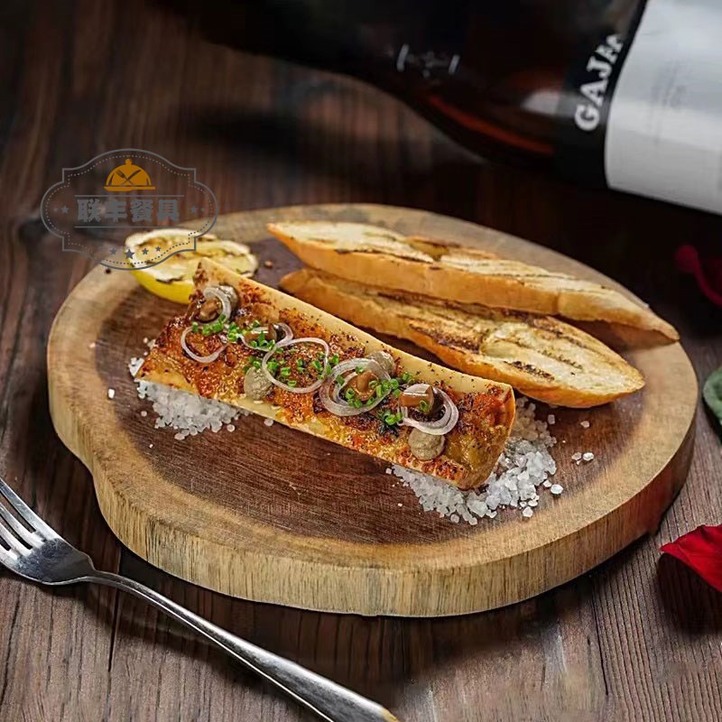 相思木树根木桩自然木托盘分子料理托盘创意餐具酒店餐厅会所