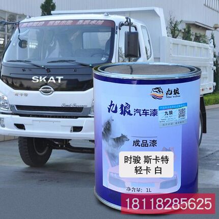九狼成品金属喷烤修补色漆时斯卡特骏轻卡白轻卡桔红格奥雷桔红