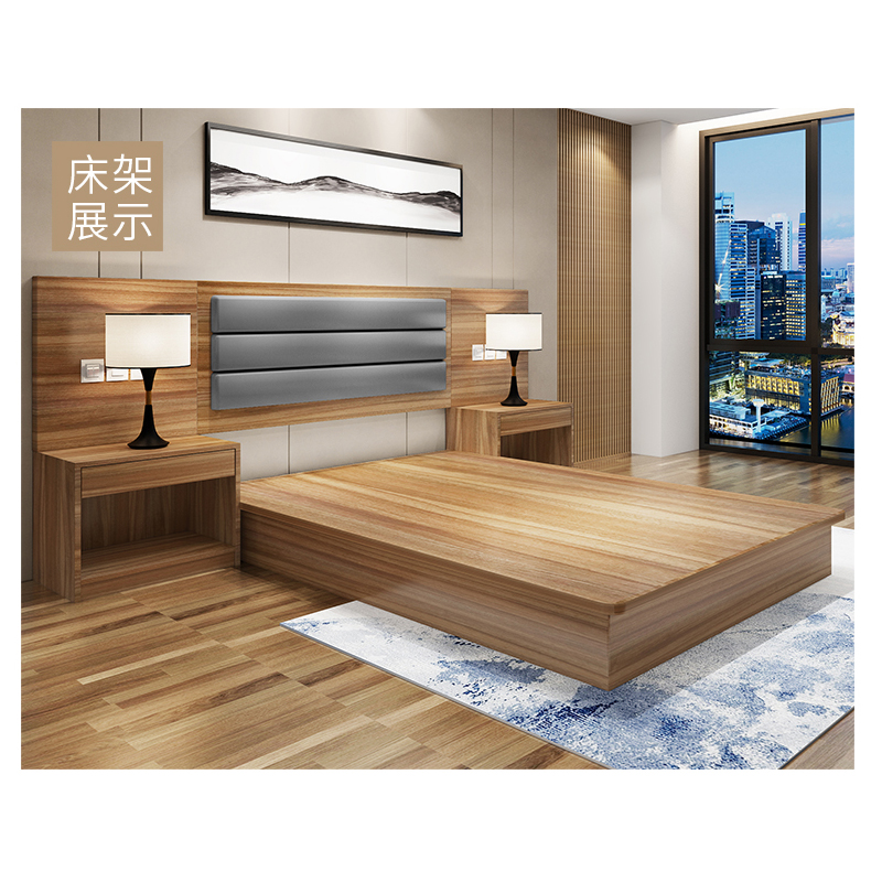 成都酒店家具标间全公寓客房酒店式床标准间床宾馆床定制