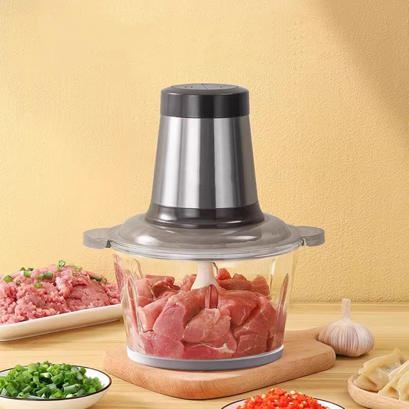 国货绞肉机家用电动不锈钢小型搅拌碎馅菜辅食机多功能料理机