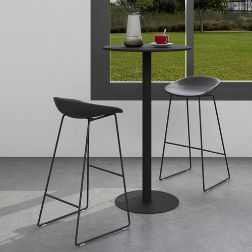 圆吧台桌餐桌商用店铺吧桌奶茶店高桌子酒吧咖啡桌圆桌休闲高脚桌