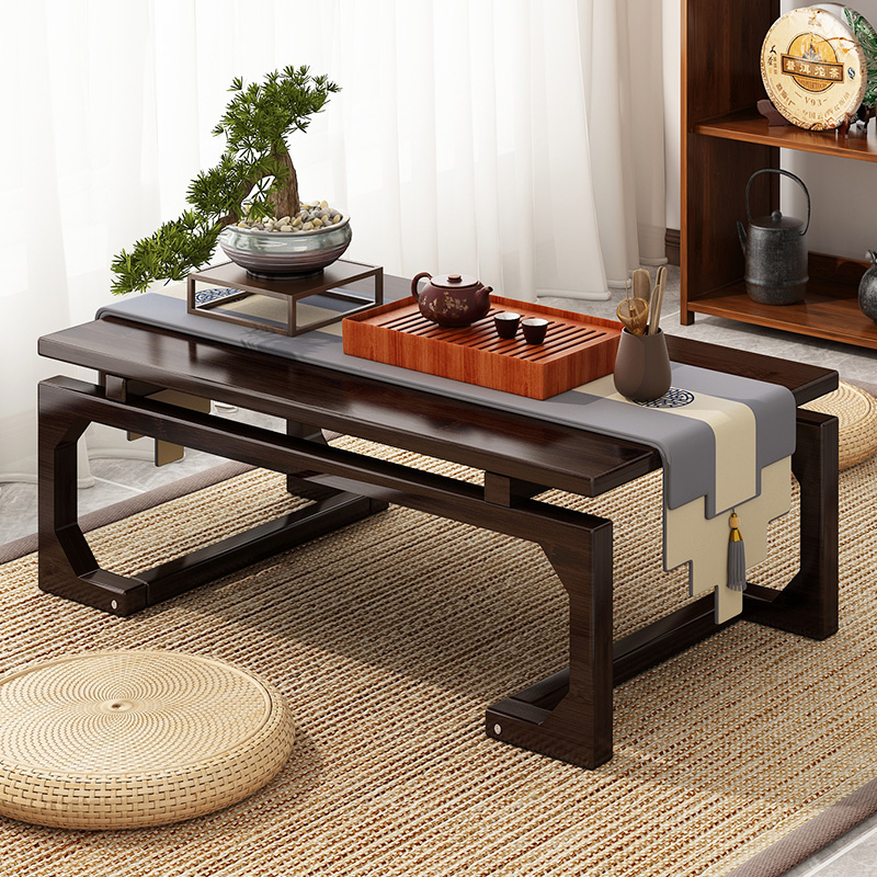 飘窗小桌子实木炕桌家用榻榻米小茶几窗台茶桌矮桌坐地茶台矮桌
