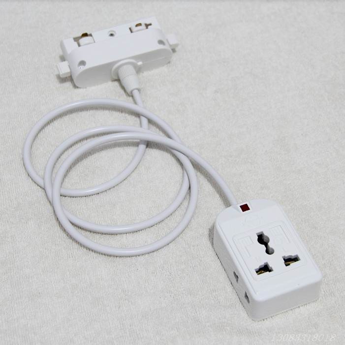 轨道灯底座3线导轨灯头LED射灯具配件三线轨道接头吧台橱窗吊灯盒