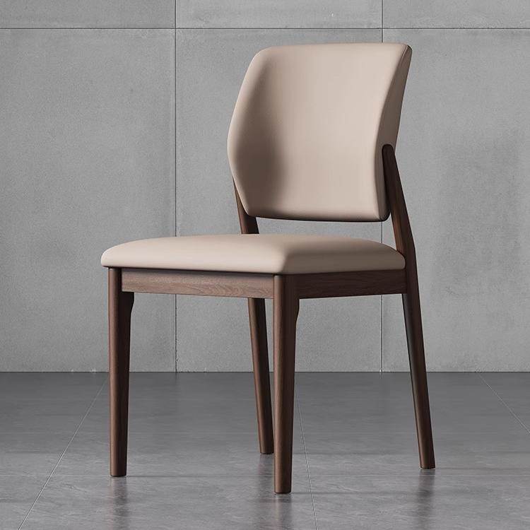 家用实木餐椅白蜡木椅子现代简约餐厅餐桌椅子休闲靠背椅子书桌椅