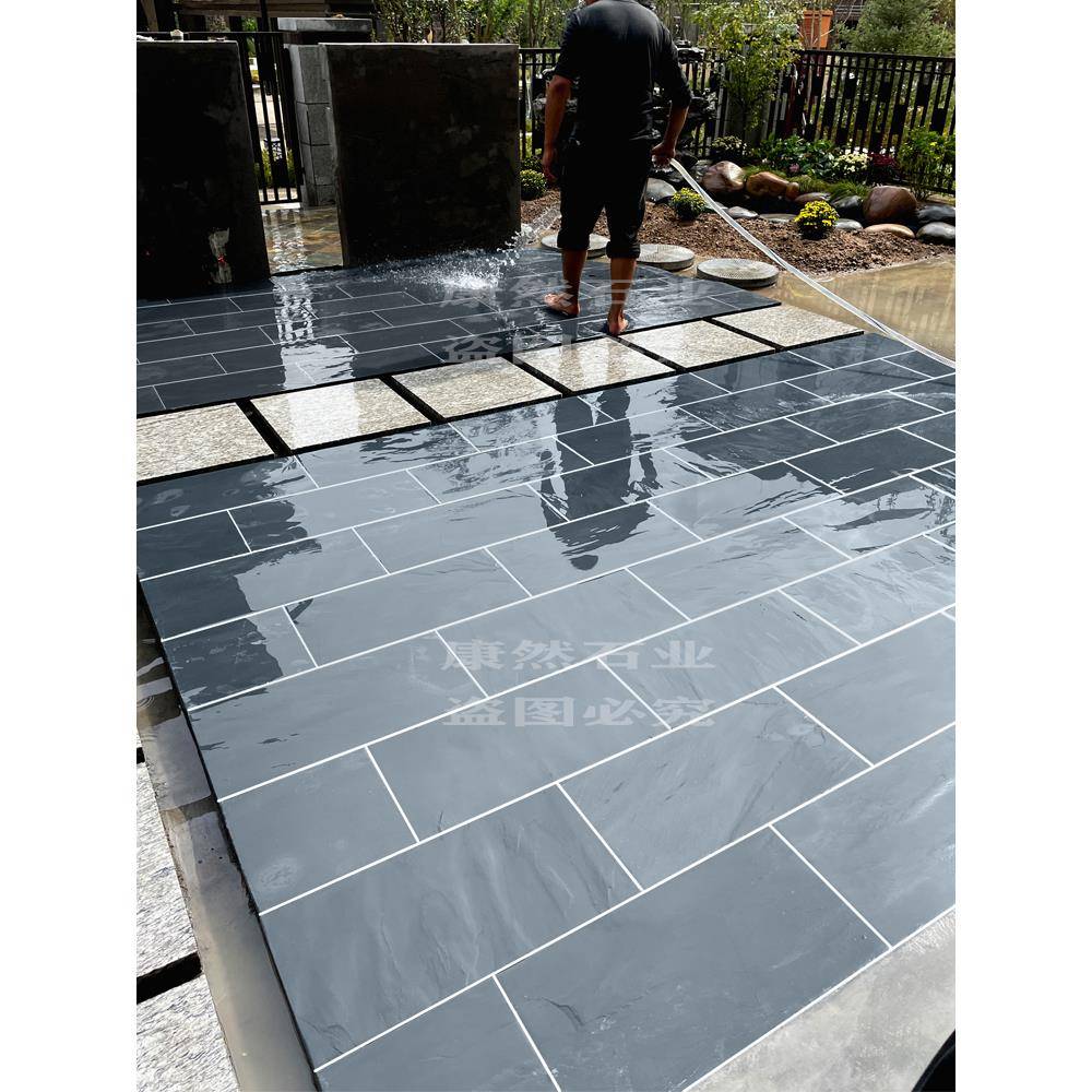 青石板庭院花园院子露台阳台室外防滑石材户外广场仿古文化石地砖
