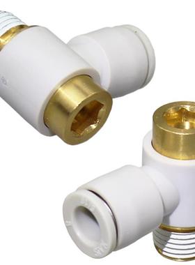 内六角万向弯头POL省力接头KQ2VS04-M5A/06-01/08-01模具气管快插