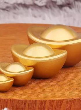 特价沙金实心元宝摆件家居客厅装饰品金条聚宝盆配件开业乔迁礼品