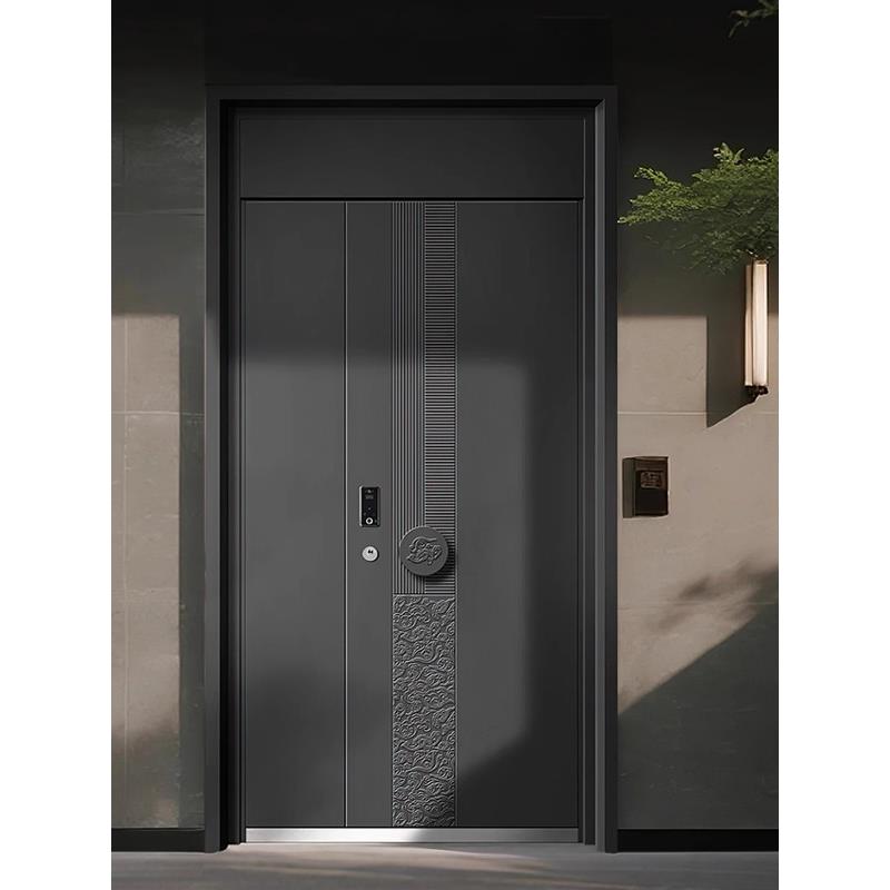 入户门防盗门简约新中式子母门别墅大门进户门甲级家用防爆铸铝门