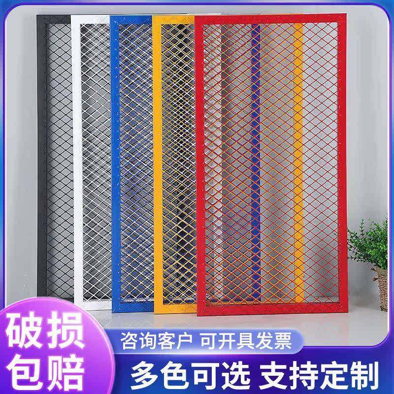 定做菱形网方格网片镂空铁丝网吊顶装饰隔断墙铁艺壁挂式餐厅铁网