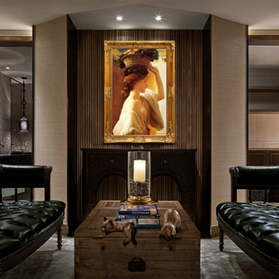 手绘古典物油画 客厅挂画欧式玄关装饰画 圣餐拿水果的女孩N9