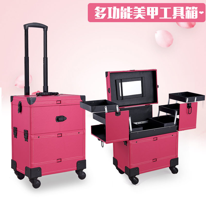 纹绣工具箱美甲化妆跟妆文眉纹身宠物美容师上门服务拉杆工具箱包
