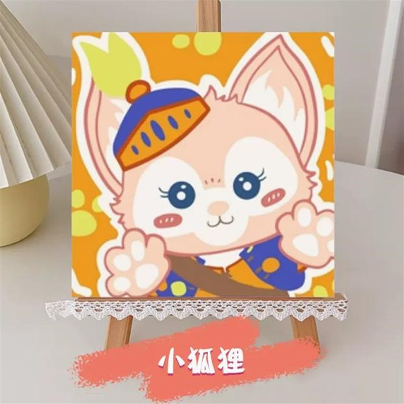 非定制DIY数字油画创意制作手工填色涂色油彩填充卡通装饰画摆件图片