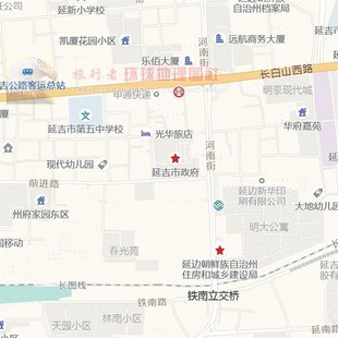 超大巨幅 延吉市区地图订制 城市城区海报新装饰画