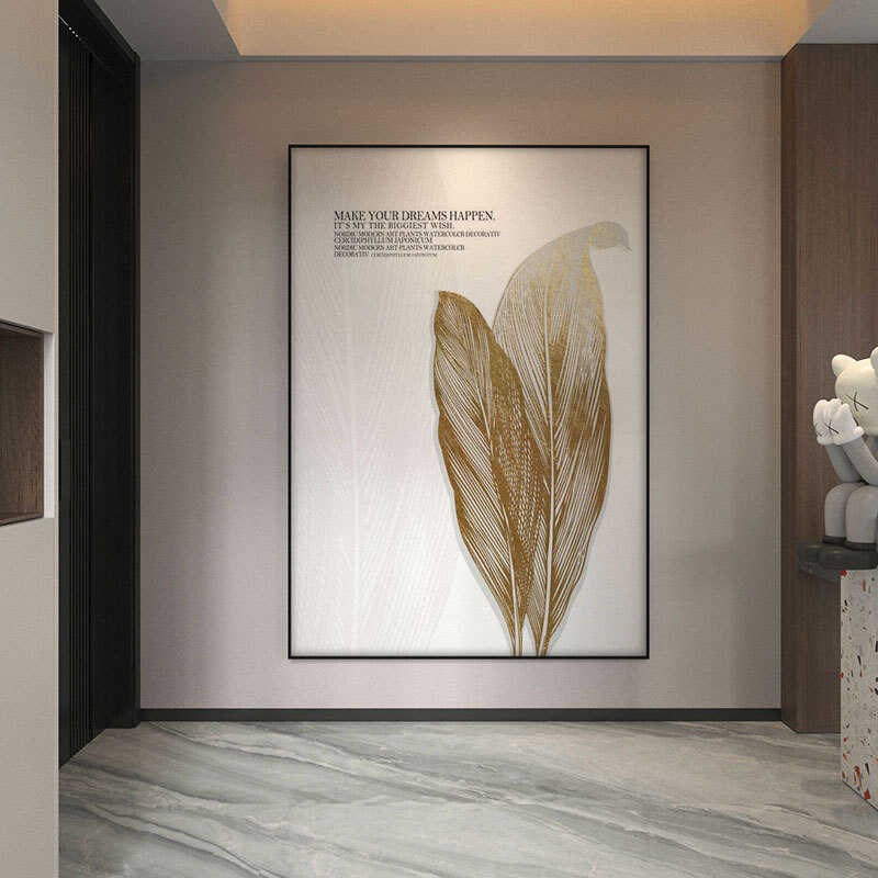 客厅有框装饰画定制沙发背景墙侘寂风肌理挂画奶油落地入户玄关画图片