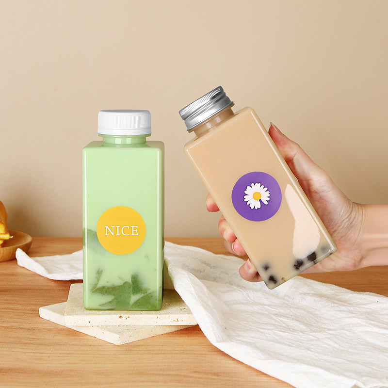 一次性耐高温塑料瓶胖胖杯带盖商用打包方形奶茶果汁饮料空瓶子,厨房/烹饪用具,密封罐,淘宝优惠券,粉丝福利购,淘宝优惠卷