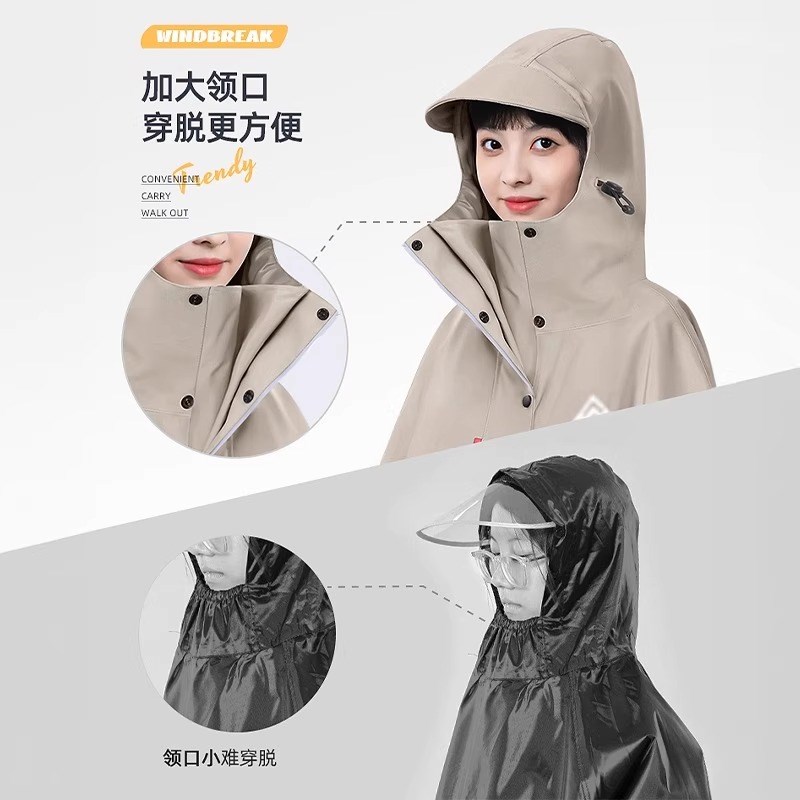 德国雨衣长款全身防暴雨雨披一体式加厚电动车摩托车专用2025新款