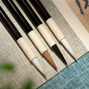 善琏湖笔 鸣露 毛笔书法初学者软笔紫毫狼毫兼毫湖笔国画毛笔羊毫