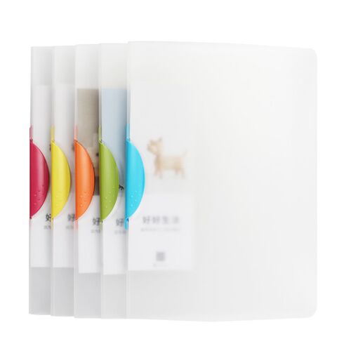 树德 文件夹塑料办公资料夹夹孕检资料文件夹抽杆夹创意报告夹小