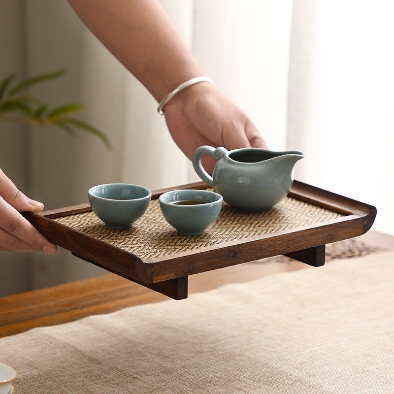 异丽泰国木质干泡小茶盘家用放茶杯茶托盘实木托盘复古茶具茶点盘,收纳整理,其他收纳,淘宝优惠券,粉丝福利购,淘宝优惠卷