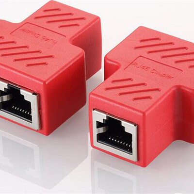 一分二网线分线盒同时上网电视联通ITV移动机顶盒监控路由1分2器