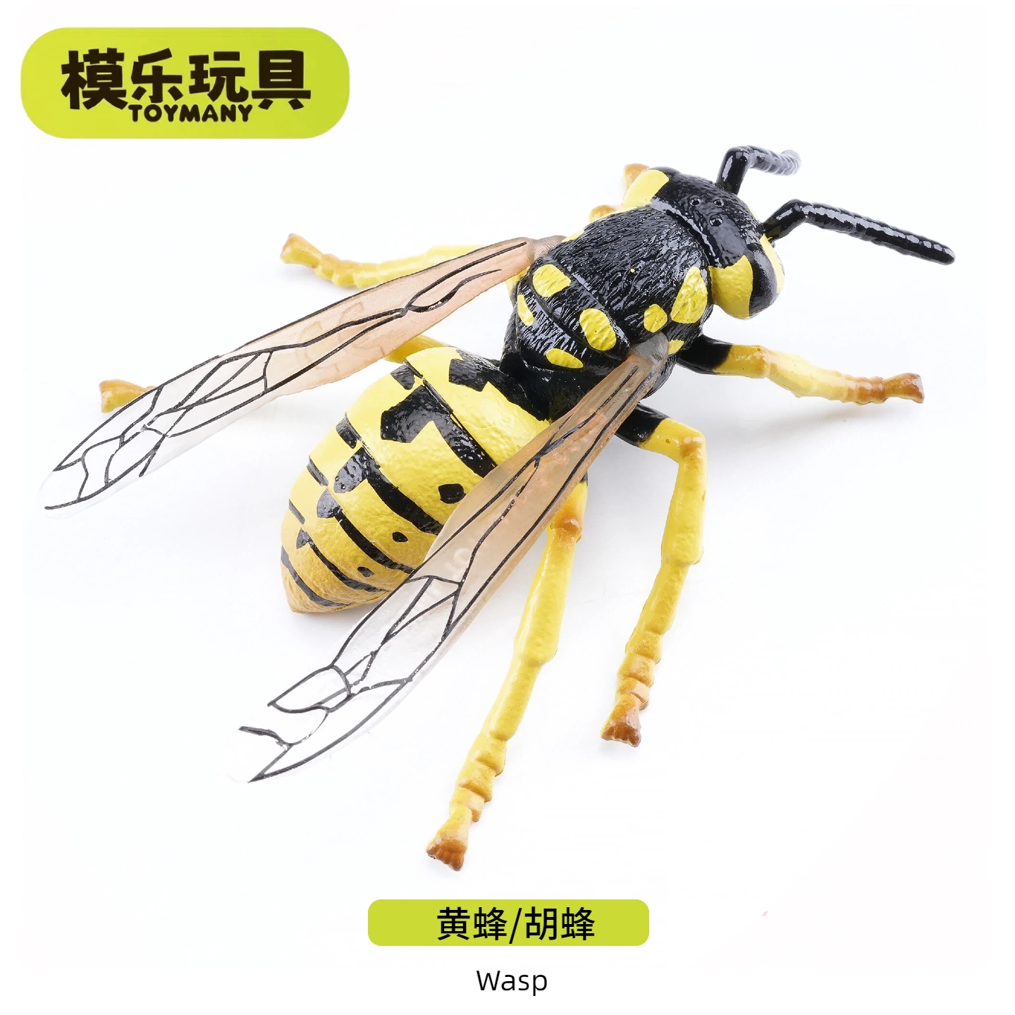 模乐玩具TOYMANY大黄蜂仿真动物昆虫甲虫模型胡蜂马蜂儿童玩具