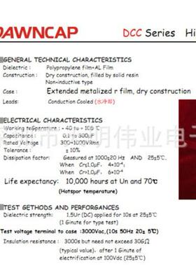 DCC水冷式进口材料高品质谐振电容器