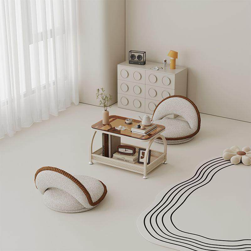 网红奶油风阳台休闲矮桌炕几飘窗小桌子卧室家用榻榻米玻璃小茶几,3C数码配件,USB灯,淘宝优惠券,粉丝福利购,淘宝优惠卷