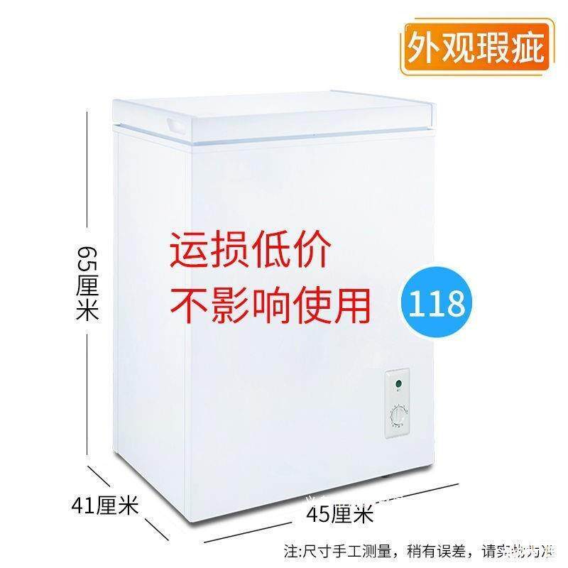 温控单冷家庭冷冻柜市场冷饮运损食堂冷柜立式家用小冰柜100升
