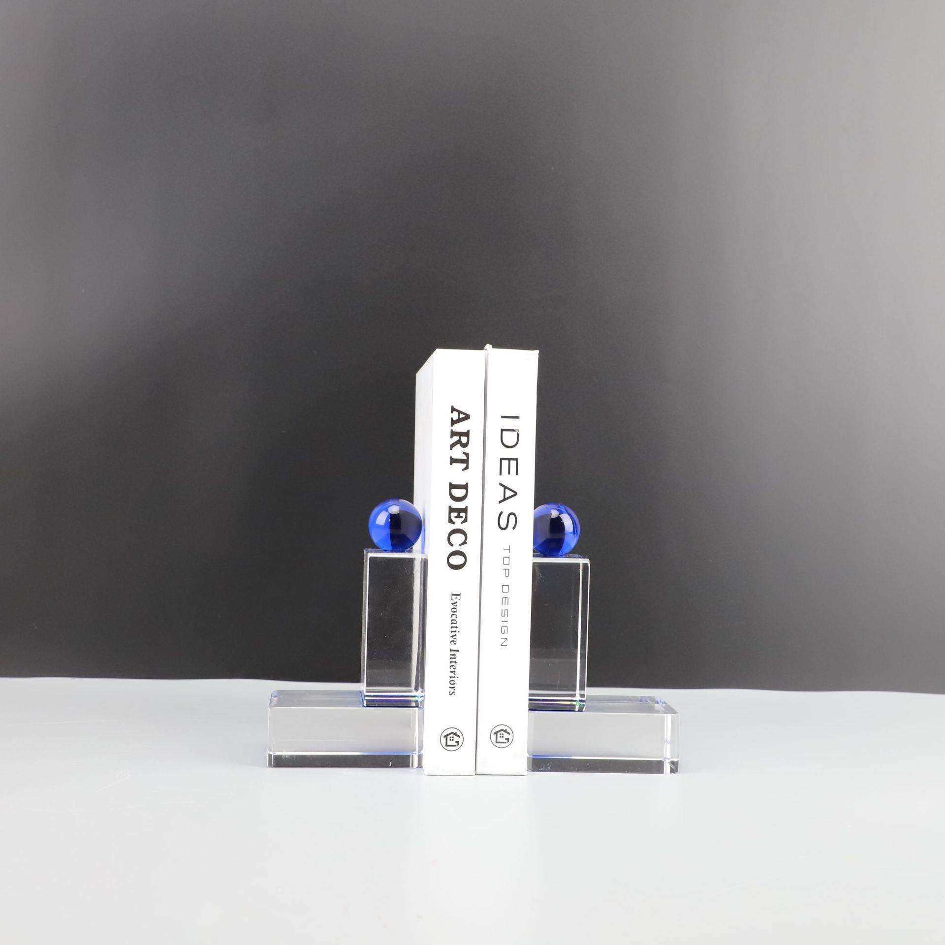 现代简约水晶书档书靠摆件样板房办公室客厅书柜家居软装饰品,3C数码配件,USB灯,淘宝优惠券,粉丝福利购,淘宝优惠卷