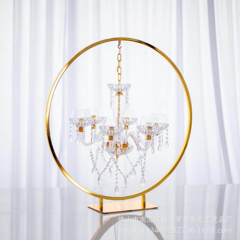 热销爆款婚礼装饰花架舞台T台路引灯饰架婚庆主桌中心装饰摆件