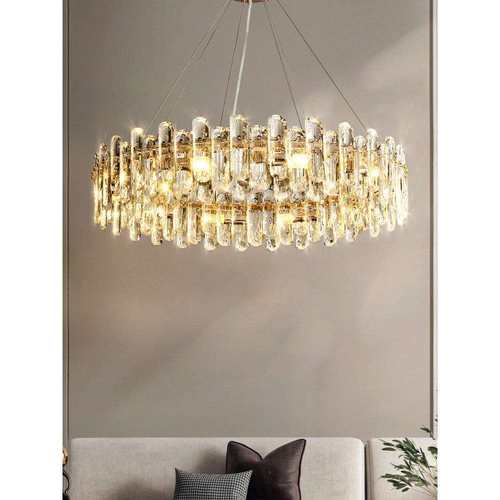 客厅吊灯现代简约大气轻奢水晶灯具2025新款卧室灯餐厅吊灯