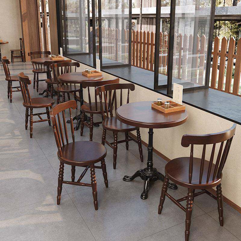西餐厅甜品店桌椅咖啡厅奶茶店卡座沙发网红饭店餐馆桌椅组合