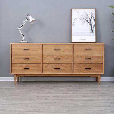 北欧白橡木有容九斗柜日式卧室储物抽屉柜胡桃实木斗柜简约现代