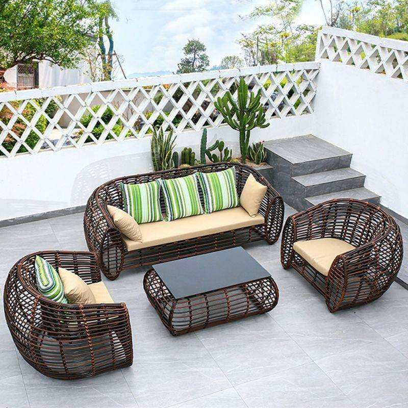户外花园休闲庭院粗藤沙发室外露天阳台防水防晒简约现代家具组合,3C数码配件,USB灯,淘宝优惠券,粉丝福利购,淘宝优惠卷