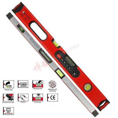 KAPRO数显水平尺985D【120cm带磁】专业水平尺带磁性垂直双视窗