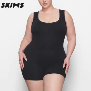 RIB COTTON ONESIE纯棉连体衣薄款 夏季 SKIMS 打底背心连体裤 HIRE