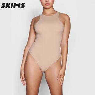 连体裤 SKIMS EVERYBODY高领吊带弹力背心塑身衣无袖 FITS 衣 HIRE
