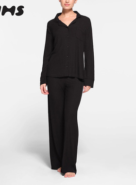 SKIMS HIRE SOFT LOUNGE SLEEP SET莫代尔睡衣裤家居服套装长袖女