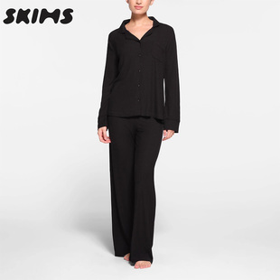 LOUNGE SLEEP SET莫代尔睡衣裤 SKIMS 长袖 SOFT 家居服套装 女 HIRE