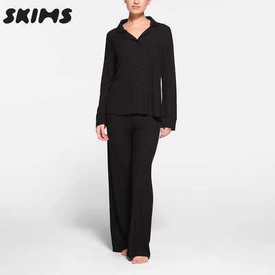 Skims卡戴珊睡衣套装罗纹莫代尔