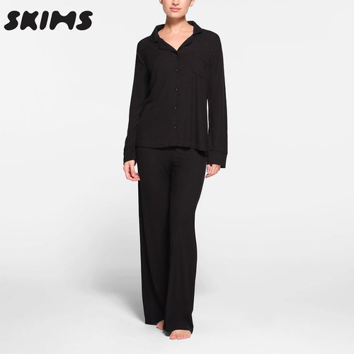 Skims卡戴珊睡衣套装罗纹莫代尔