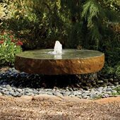 雕喷泉庭院摆件水 水景系禅意景观石招财钵现代中式 钵流水新款 日式