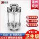 生道视窗卡箍不锈钢快装 4直通30玻璃管加厚卡盘视镜级快接视盅卫