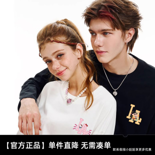 高街秋冬季 纯棉男女同款 新款 发泡光变 卫衣 针织 LA官方正品