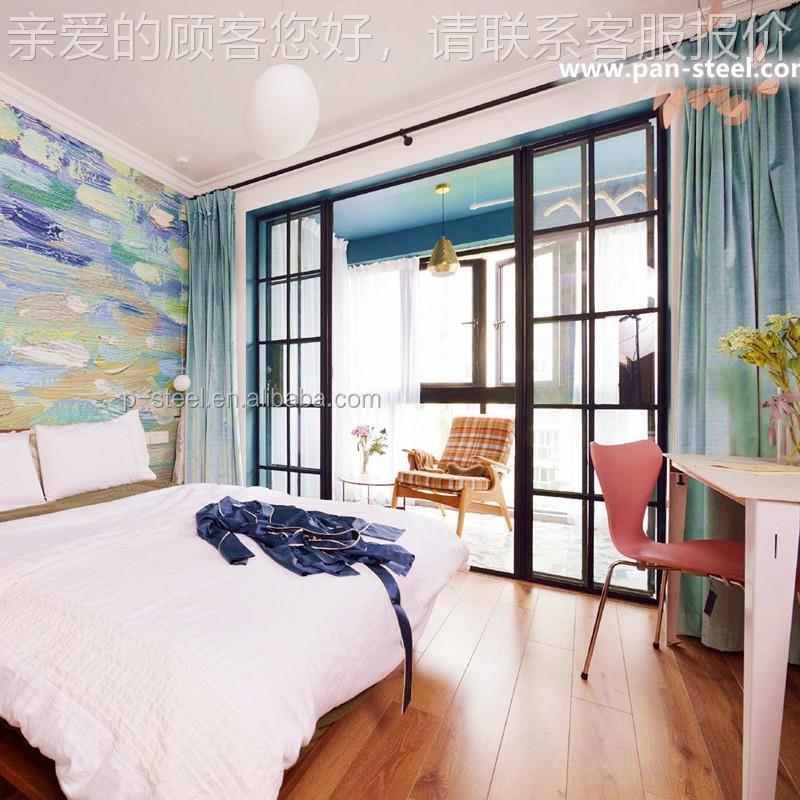 窄边细格830子老钢窗玻璃推拉门果老洋房墅阳别光房可隔用音效好