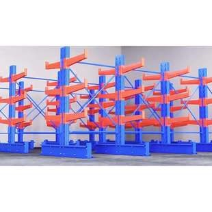 仓库多层悬臂式阁楼组合货架重型工业仓库钢材管材五金悬臂货架子