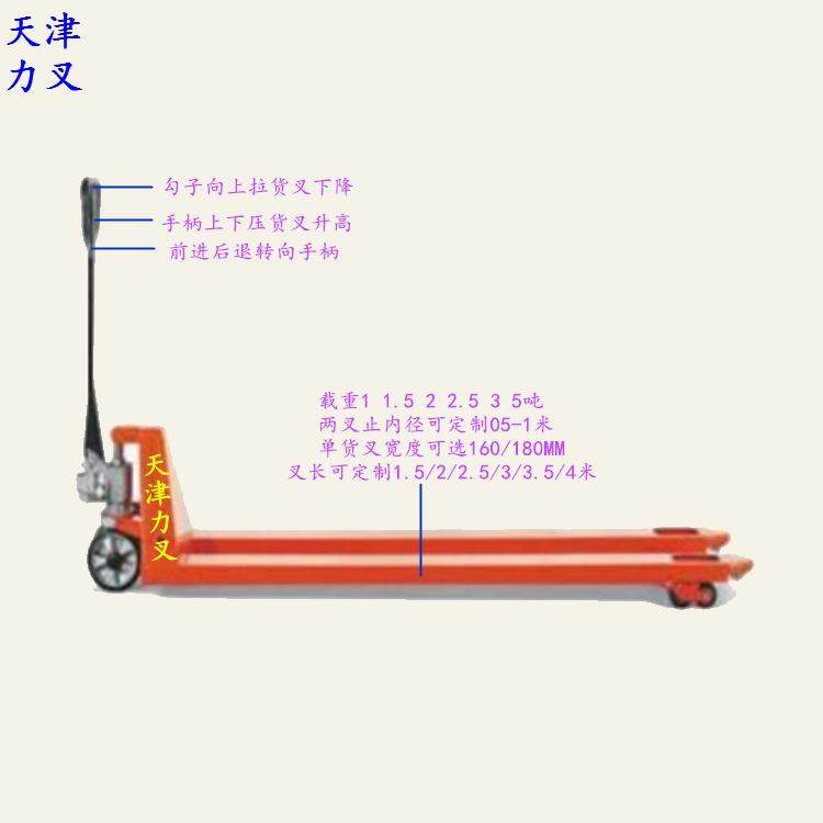 3吨托盘叉车加长型手推液压搬运车油压手拉车手动升高移运车,3C数码配件,USB灯,淘宝优惠券,粉丝福利购,淘宝优惠卷