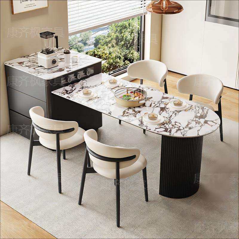法式中古风岩板岛台餐桌一体可伸缩家用新款黑色半圆中岛台小户型,五金/工具,其他电线电缆,淘宝优惠券,粉丝福利购,淘宝优惠卷