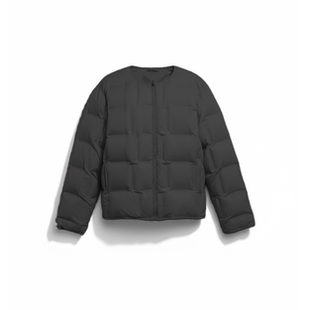 轻量保暖羽绒服19133 90白鸭绒小圆领短款 六月来了